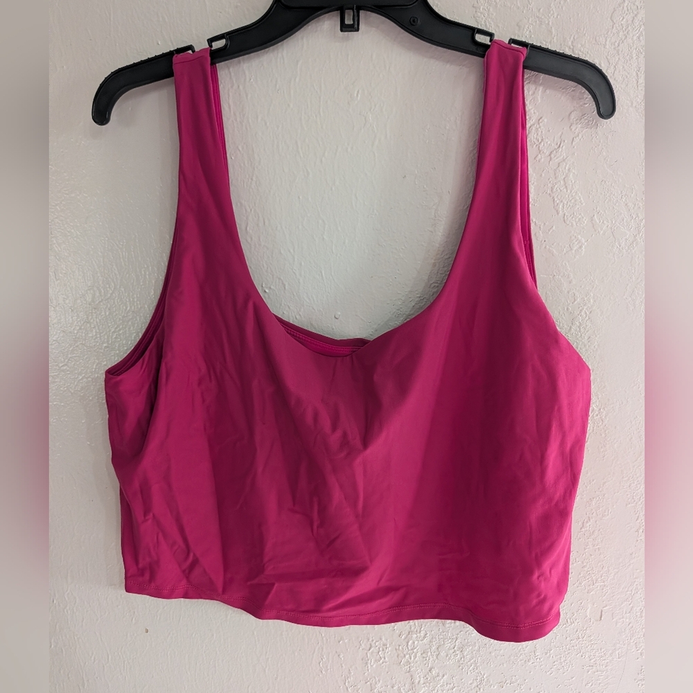 Fabletics Pink Sleeveless Crop Top XL